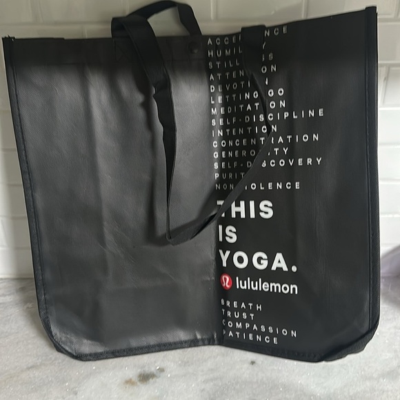 Lululemon Black Tote Bag - Picture 1 of 4